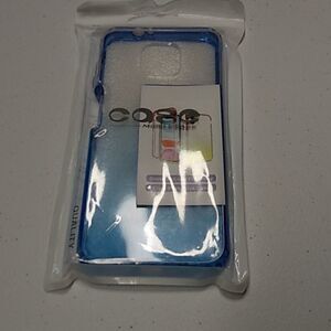 Jelly case for Moto g power 2021 clear blue